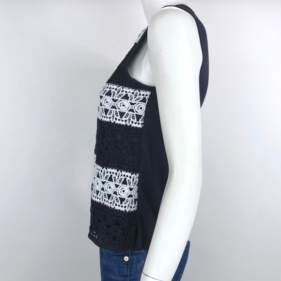 NEW {Ann Taylor} Petite Crochet Striped Tank - Picture 4 of 8